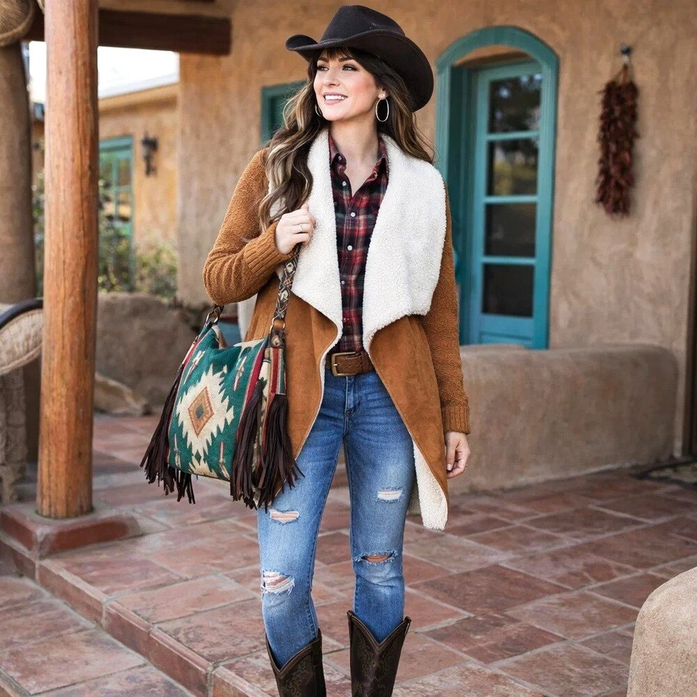 Jacket Coat. Faux Suede & Shearling. Size Medium. NWT.